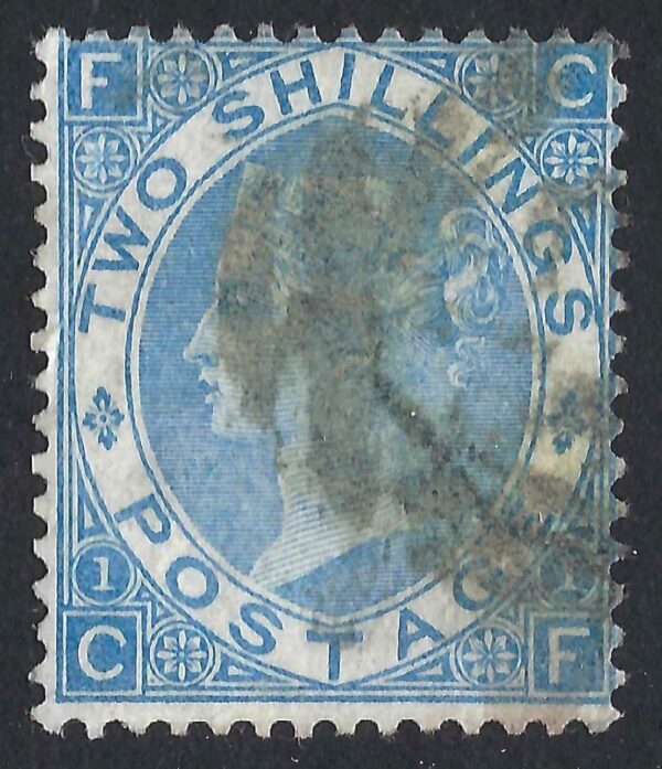 QV SG 118 2/- dull blue (C-F) - good used