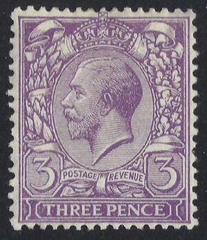 KGV SG 374/77 Spec N22(2) 3d Dull reddish violet – mounted mint