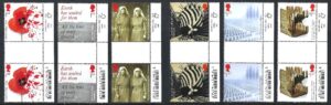 QEII 2017 Centenary of the First World War gutter pairs – unmounted mint