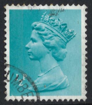 SG X842 ½p turquoise-blue (1lb) fine used