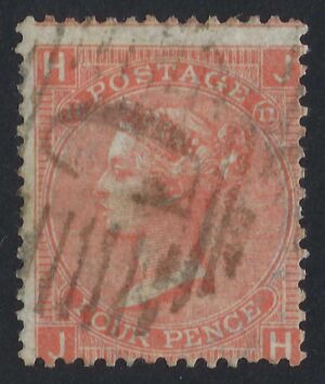 QV SG 94 Spec Z92 4d vermilion (J-H) Plate 11 used in Constantinople