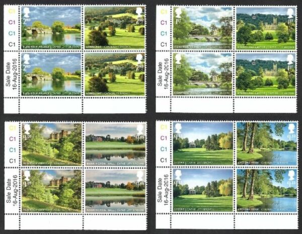 QEII 2016 Landscape Gardens blocks – unmounted mint