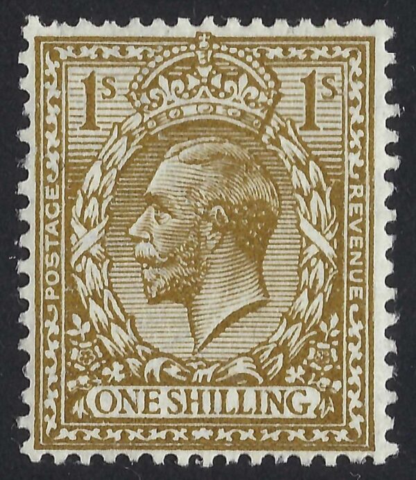 KGV SG 395/967 Spec N32(9) 1/- Olive-brown – mounted mint