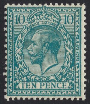 KGV SG 394/a Spec N31(4) 10d Greenish-blue – unmounted mint