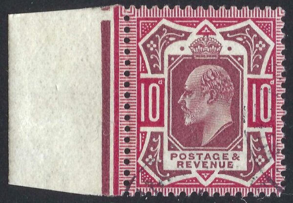 KEVII sg309/11 Spec M44(6) 10d dull reddish purple & carmine - fine used