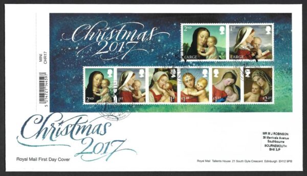 2018 Christmas MS4027 First Day Cover