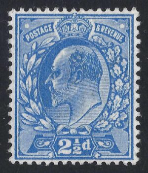 KGV SG 283/84 Spec M18(2) 2½d Bright blue – unmounted mint