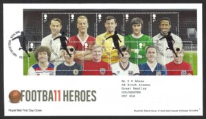 QEII 2013 Football Heroes MS3473 First Day Cover