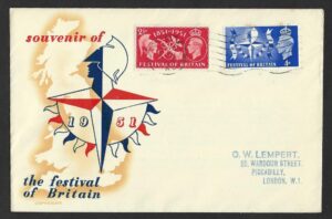 KGVI 1951 Festival of Britain illustrated First Day Cover