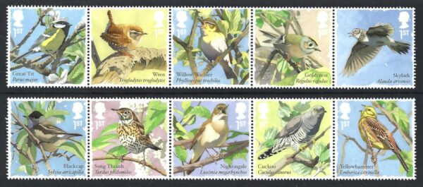 QEII 2017 Songbirds – unmounted mint