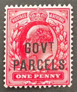 KEVII SG O74 1d scarlet Govt Parcels - unmounted mint