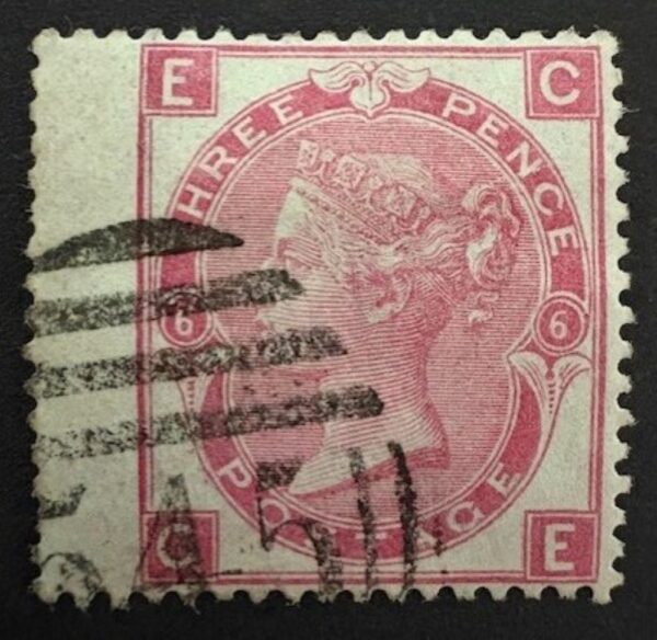 QV SG 103 3d rose (C-E) plate 6 - fine used