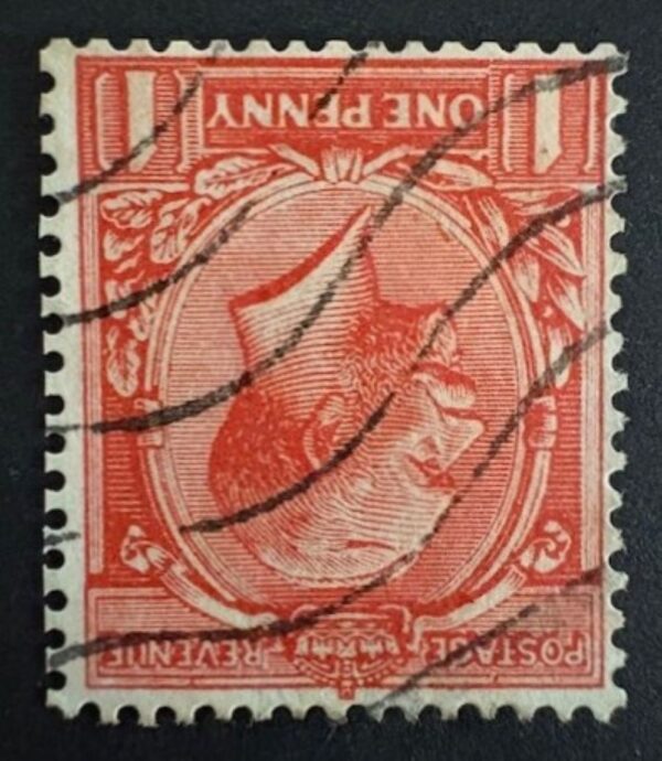 KGV SG 357/61 Spec N16(15)b (wmk inverted)1d orange vermilion