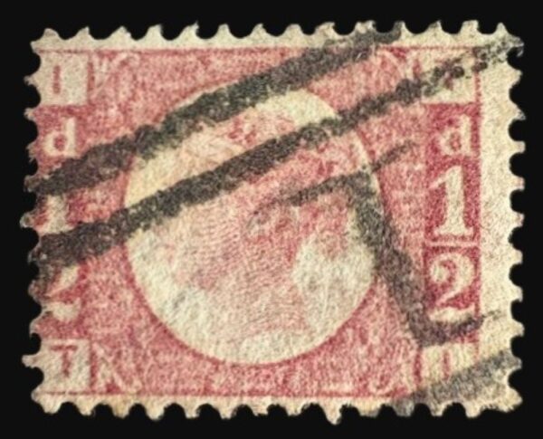 QV SG 49 ½d rose-red (T-I) Plate 1 - fine used