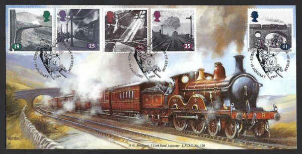 1994 The Age of Steam limited edition Bradbury First Day Cover