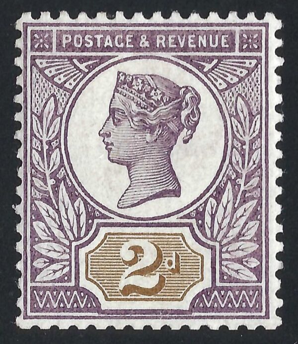 QV 1899 Jubilee 2d purple & brown colour trial
