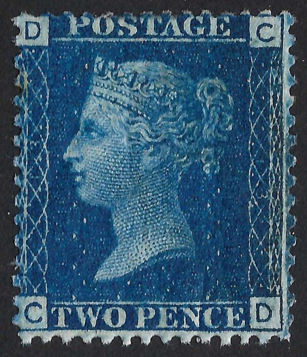 QV sg47 2d deep blue Spec G3(2) (C-D) Plate 13 - fine mint