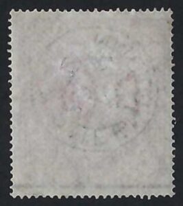QV sg126 5/- rose (D-D) Plate 1 with fine 1872 Queenstown cds*