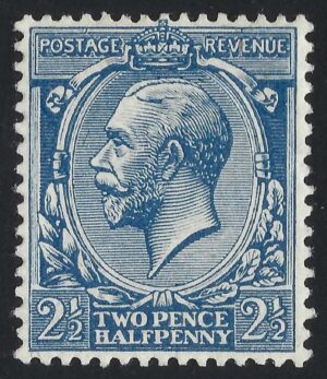 KGV sg373a Spec N21(17) 2½d mounted mint Dull Prussian-blue with Hendon cert