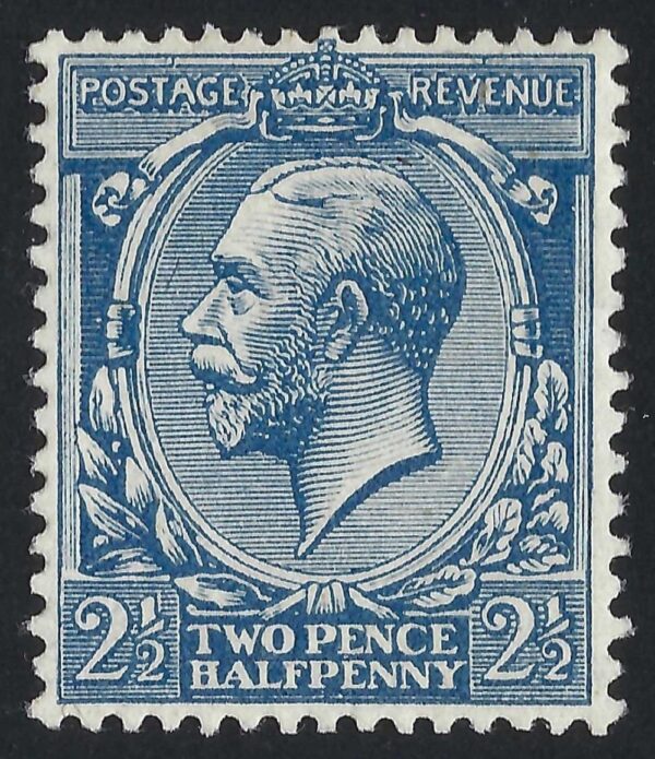 KGV sg373a Spec N21(17) 2½d mounted mint Dull Prussian-blue with Hendon cert