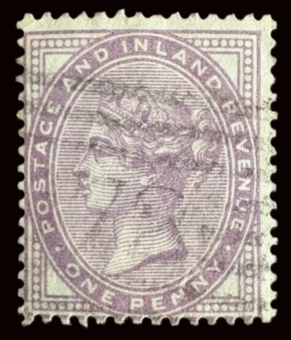 QV sg170 1d lilac Die I (14 dots) fine used
