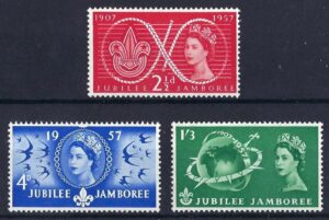 QEII 1957 World Scout Jubilee Jamboree – unmounted mint