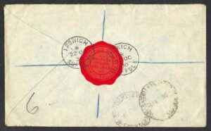 KGV 1930 registered cover from Ipswich to Buenos Aires
