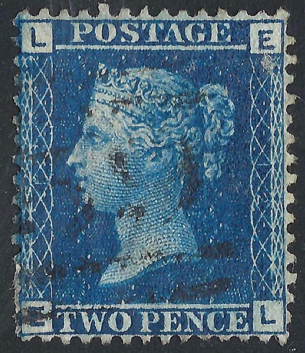 QV sg45 2d blue (E-L) plate 12