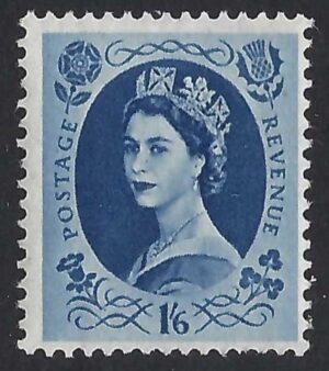 QEII sg556 1s6d grey-blue - unmounted mint
