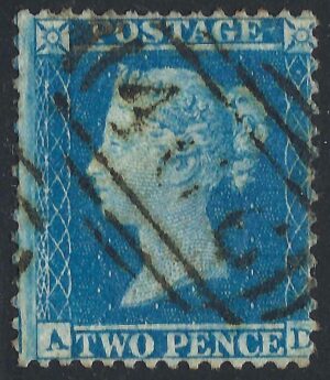 QV sg34 2d blue (A-D) plate 5