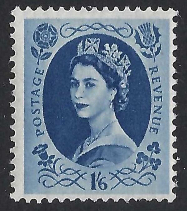 QEII sg556 1s6d grey-blue - unmounted mint