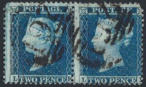 QV sg34 2d blue pair (LK-LL) plate 5