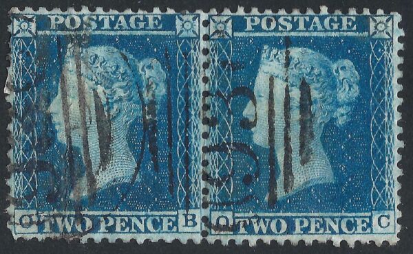 QV sg34 2d blue pair (OB-OC) plate 5