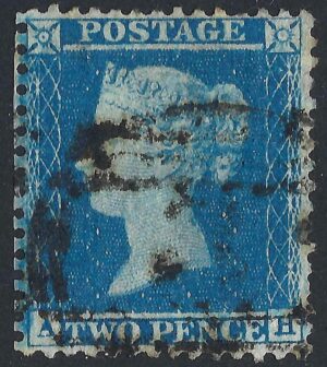 QV sg34 2d blue (A-H) plate 5