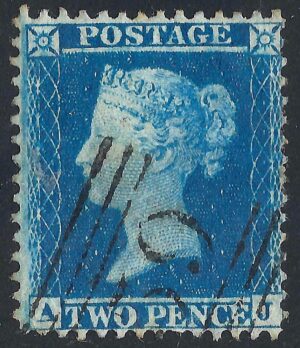 QV sg34 2d blue (A-J) plate 5