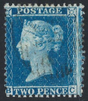 QV sg34 2d blue (B-C) plate 5 – good used
