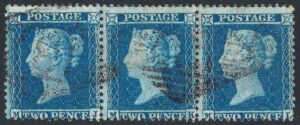 QV sg34 2d blue strip (MJ-ML) plate 5 – good used