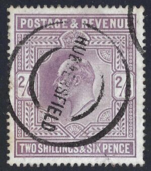 KEVII sg260 2s6d lilac with fine Huddersfield cancel