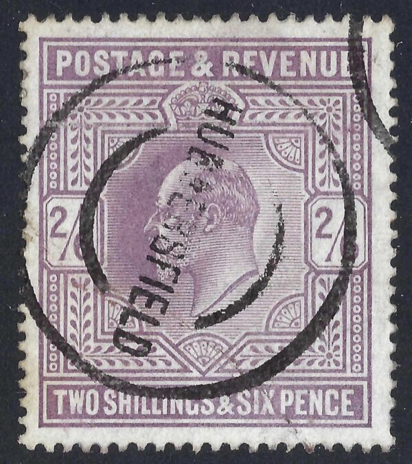 KEVII sg260 2s6d lilac with fine Huddersfield cancel