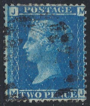 QV sg45 2d blue (M-J) plate 12 – good used