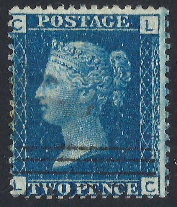 QV sg45 2d blue (L-C) plate 9 – fine used