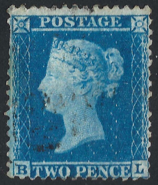 QV sg34 2d blue (B-L) plate 5 – good used