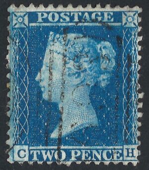 QV sg34 2d blue (C-H) plate 5 – good used