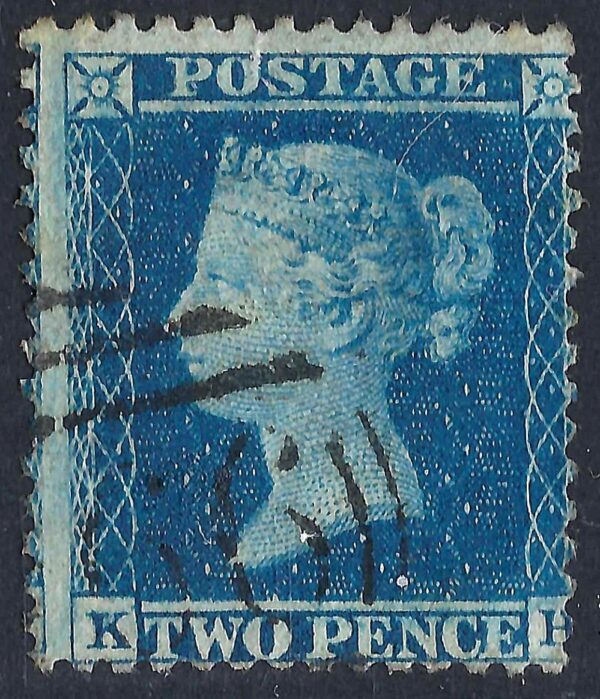 QV sg34 2d blue (K-H) plate 5 – good used