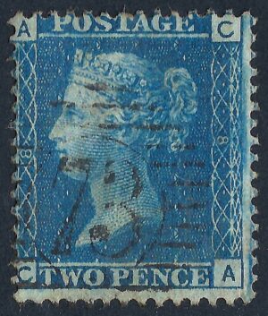 QV sg45 2d blue (C-A) plate 8 – good used