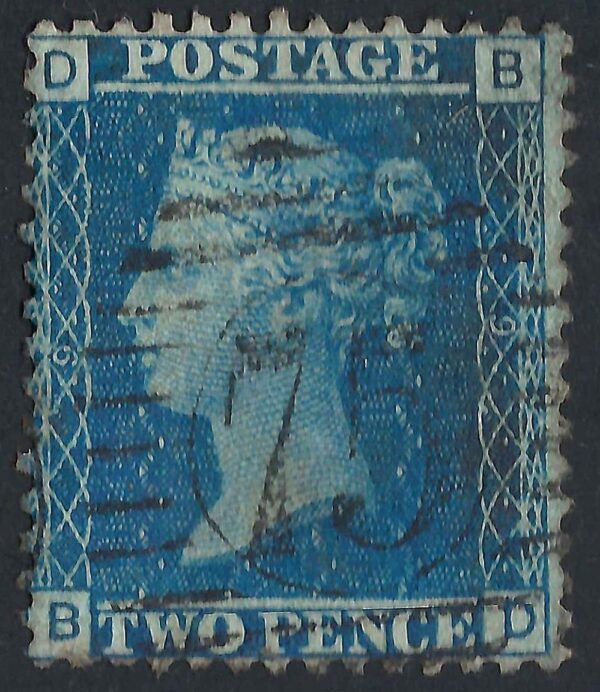 QV sg45 2d blue (B-D) plate 9 – good used