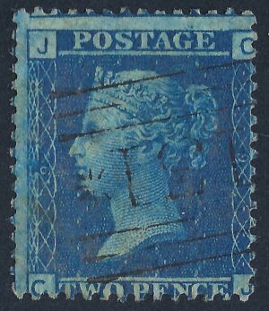 QV sg45 2d blue (C-J) plate 9 – good used