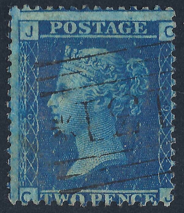 QV sg45 2d blue (C-J) plate 9 – good used