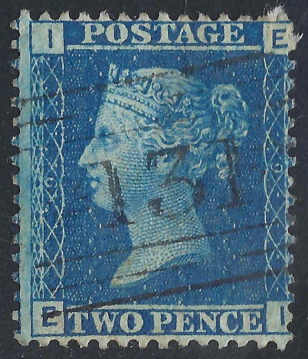QV sg45 2d blue (E-I) plate 9 – good used