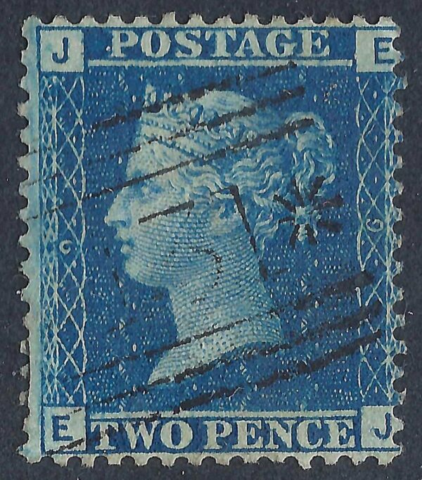 QV sg45 2d blue (E-J) plate 9 - good used